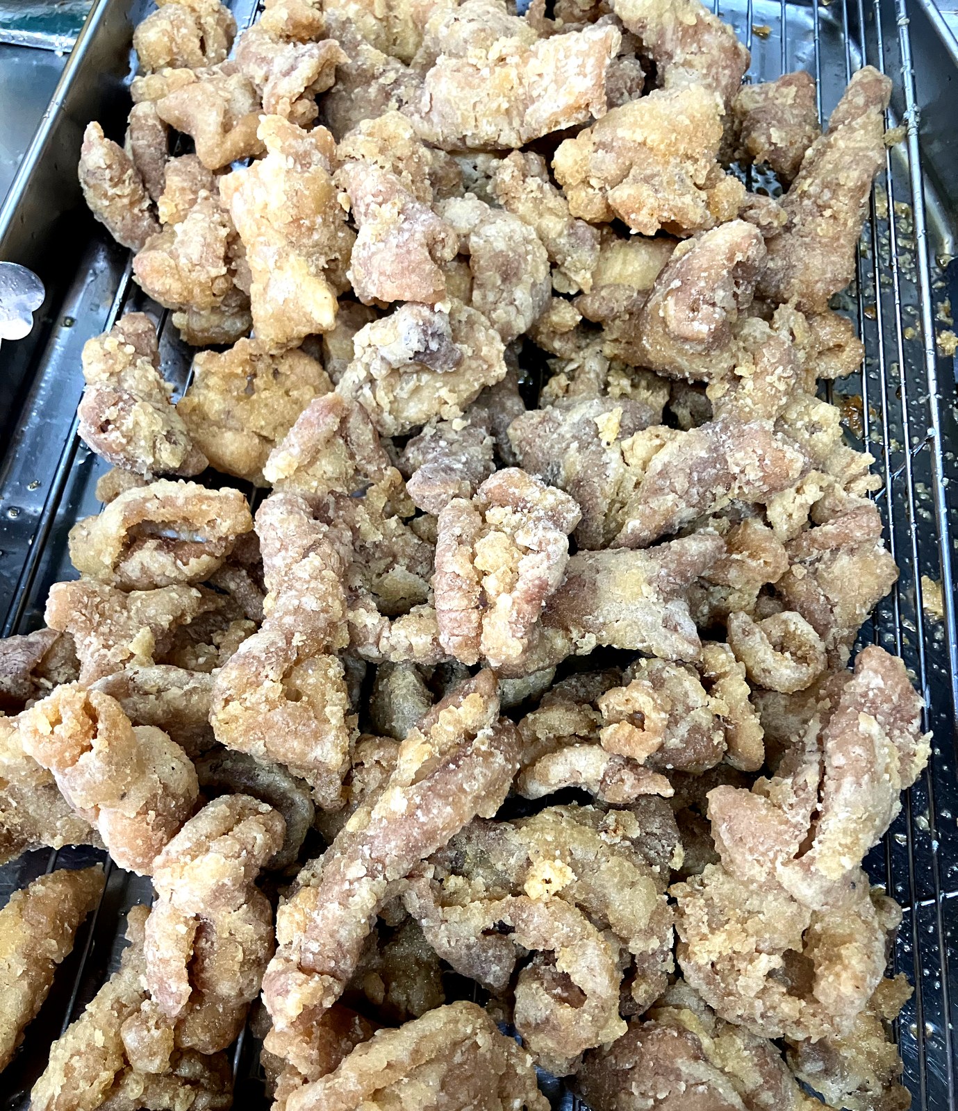 塩タレ唐揚げにした白ホルモン