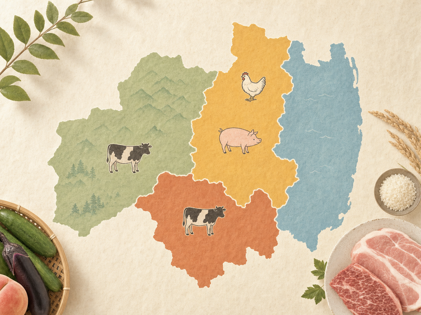 福島県のふるさと納税肉返礼品を地元精肉店の目線で紹介するイメージ画像